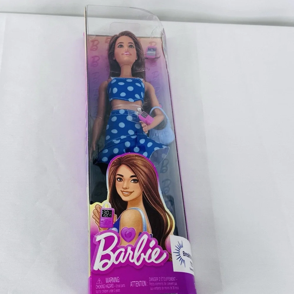 Barbie Fashionistas Doll #242 Breakthrough T1D Type 1 Diabetes Polka‎ Dot Outfit